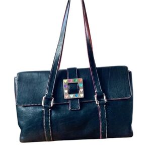 Dooney  & Bourke Vintage Leather  Pre-owned Bag Appox 15 In Wide 9 In Tall.